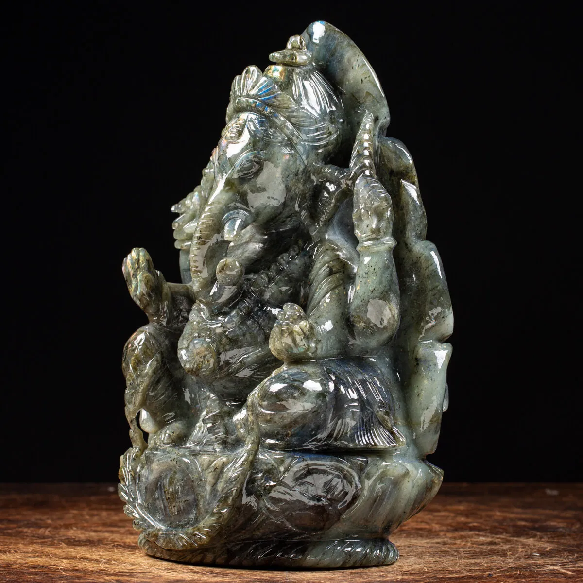 Statua Ganesh Labradorite (6280g)
