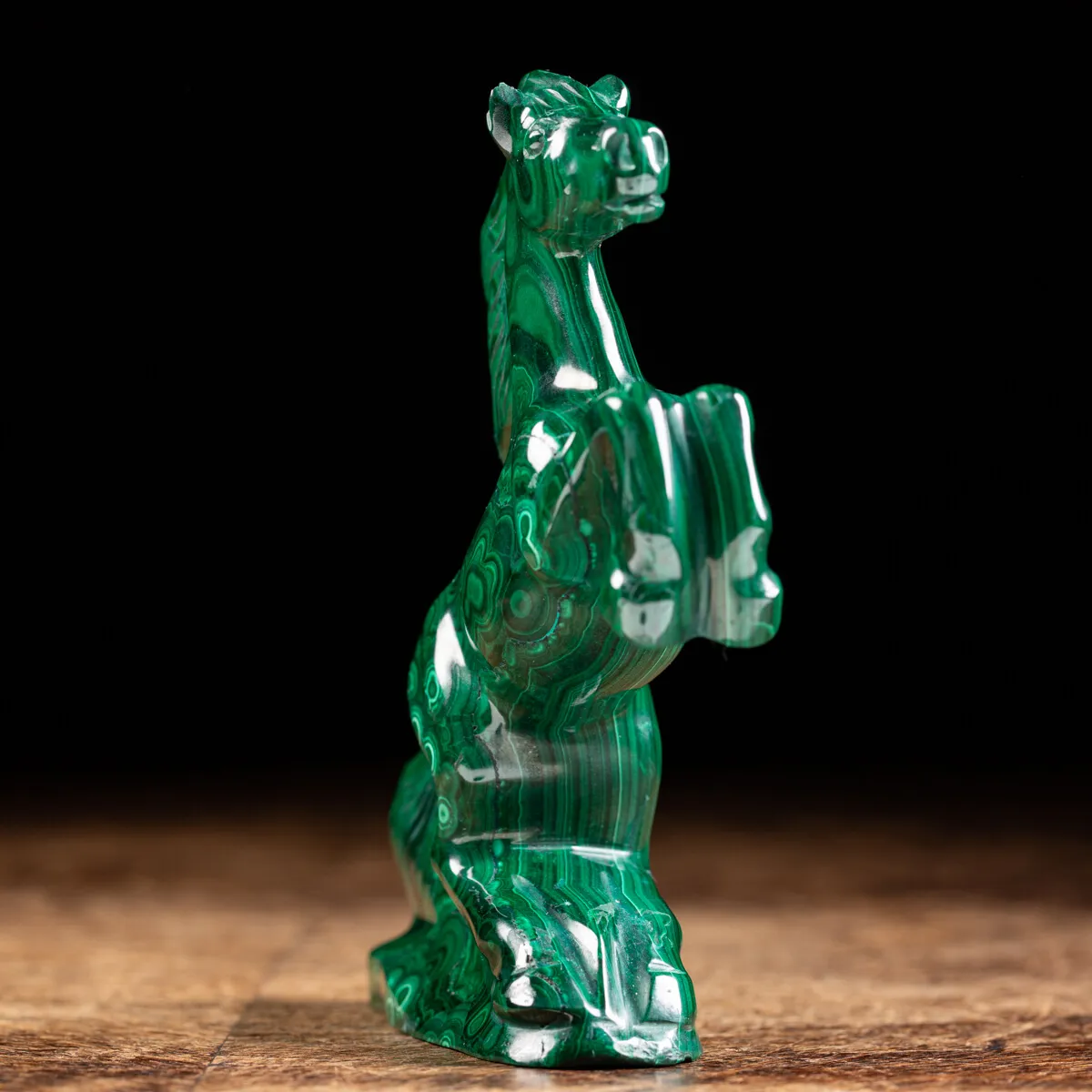 Statua Cavallo in Malachite