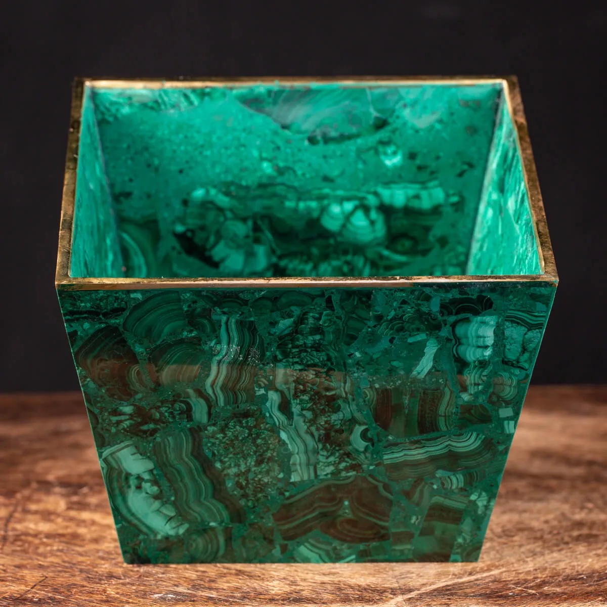 Vaso in Malachite
