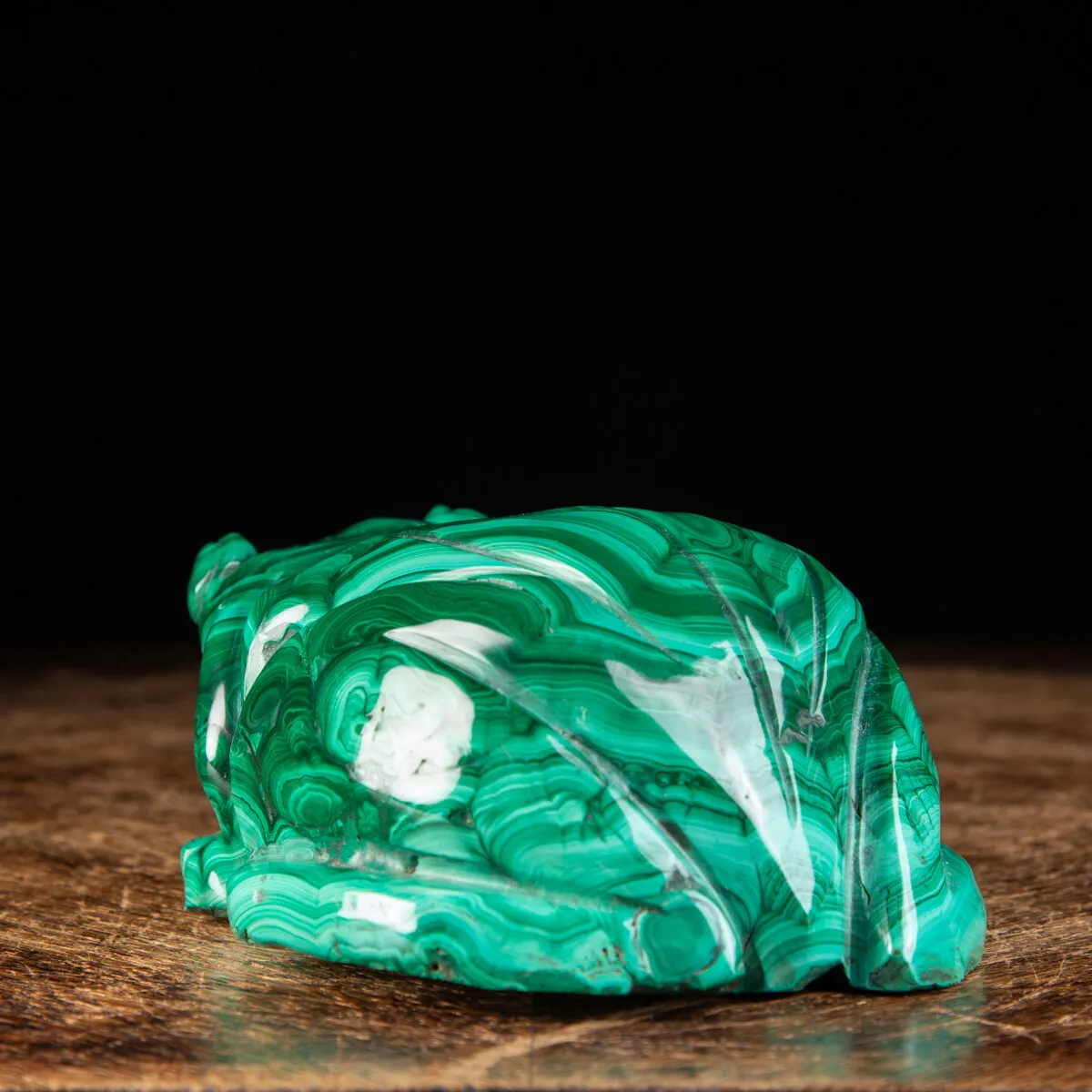 Statua Rana in Malachite