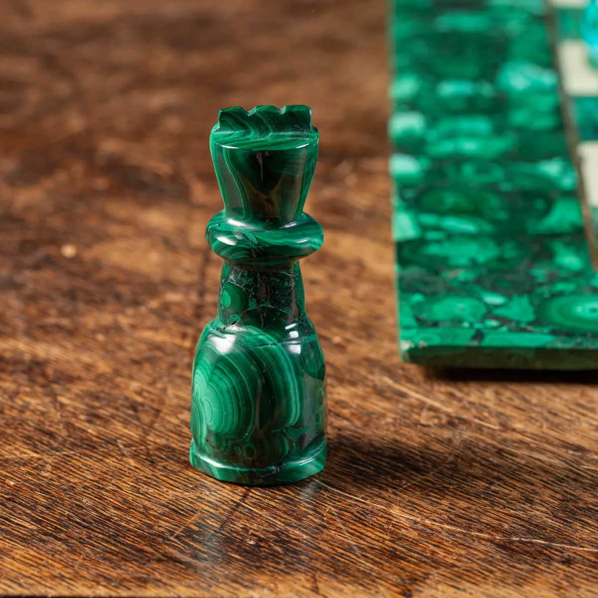 Scacchiera in Malachite e Onice
