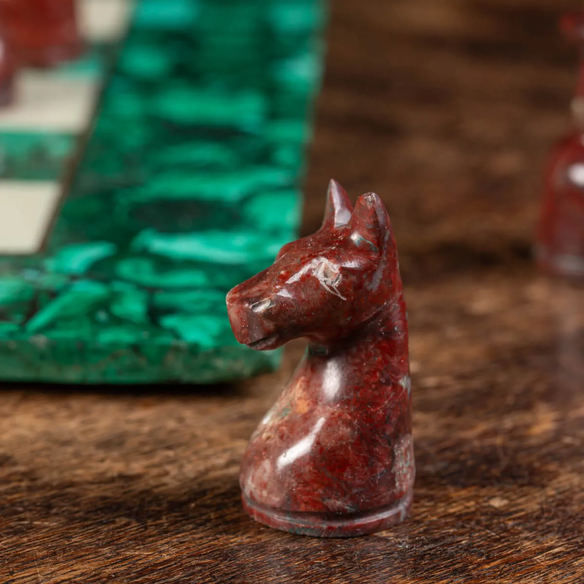 Scacchiera in Malachite e Onice