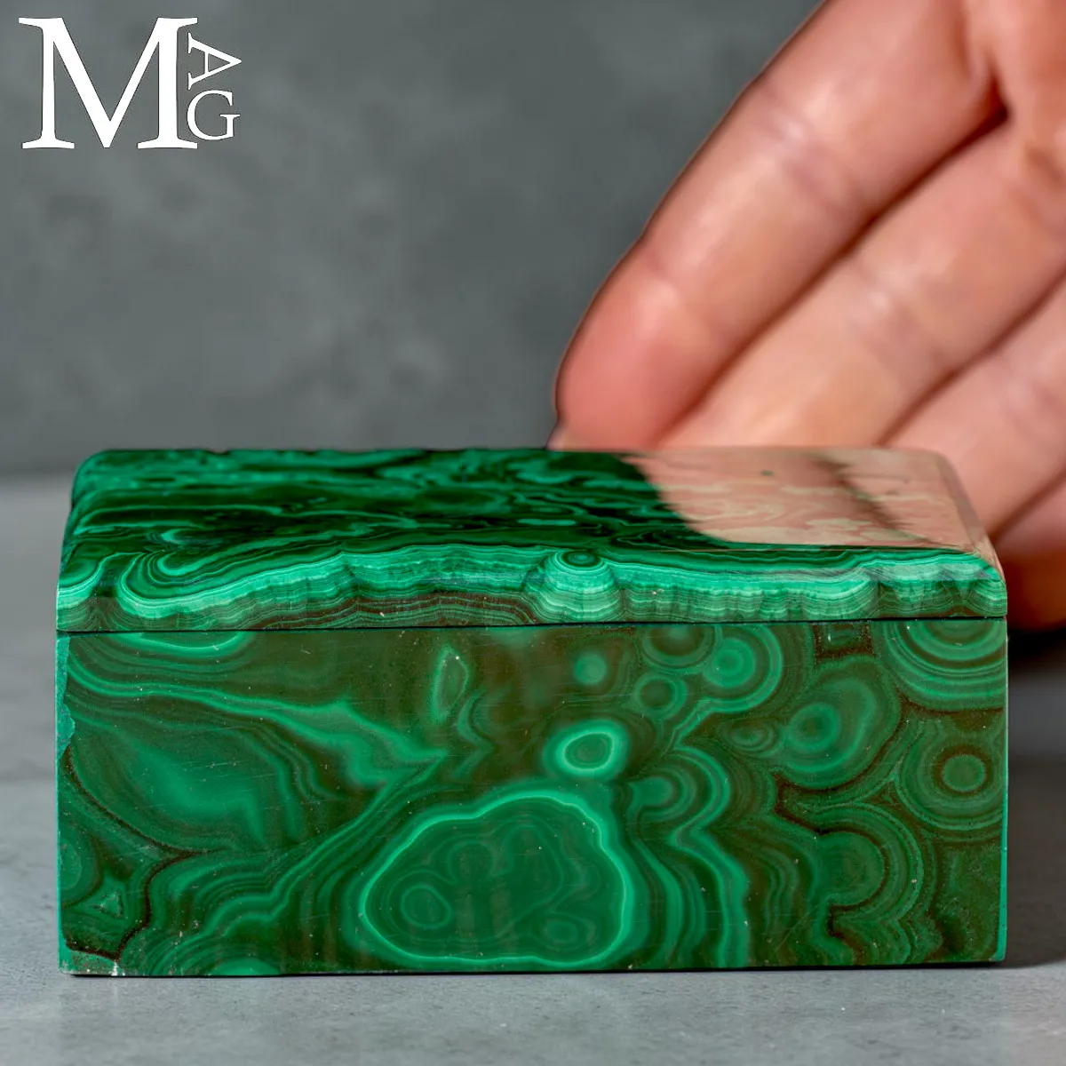 Cofanetto in Malachite Naturale