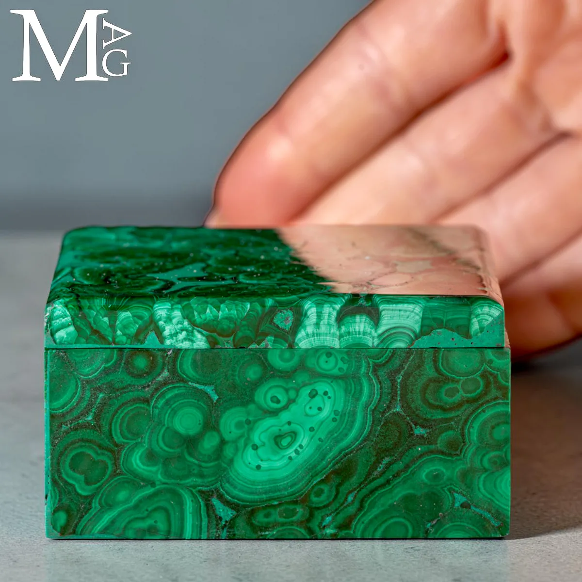 Cofanetto in Malachite Naturale