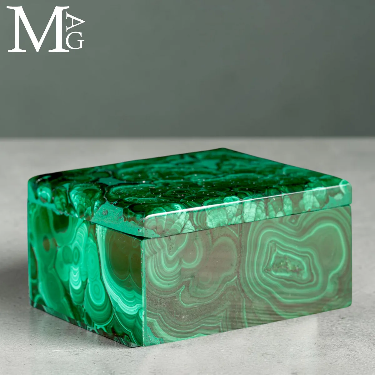Cofanetto in Malachite Naturale