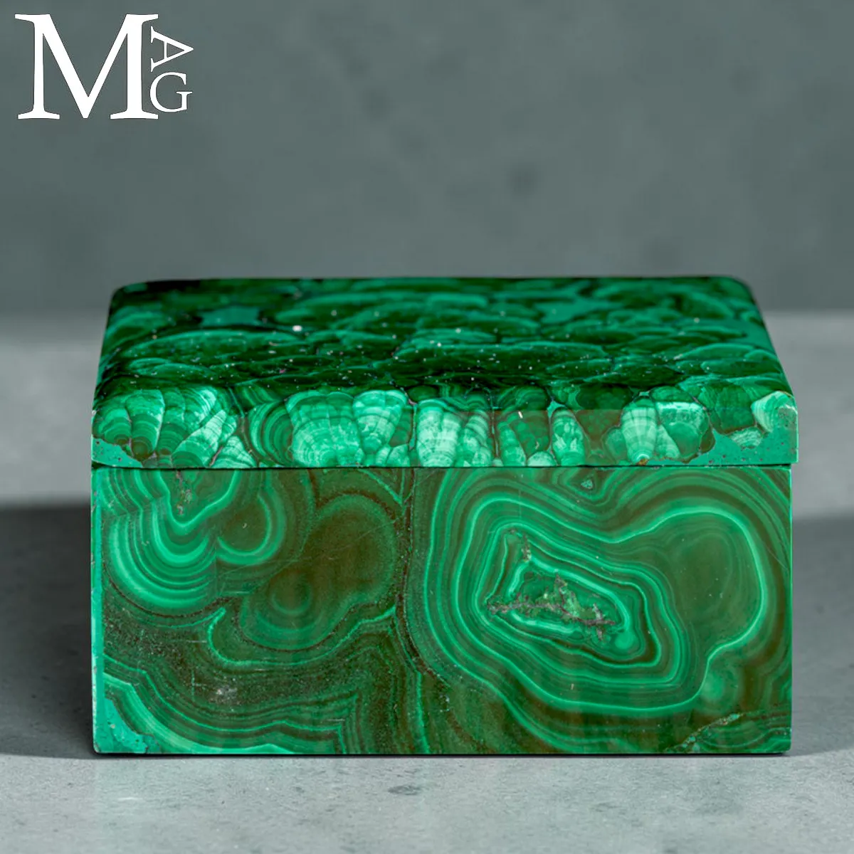 Cofanetto in Malachite Naturale
