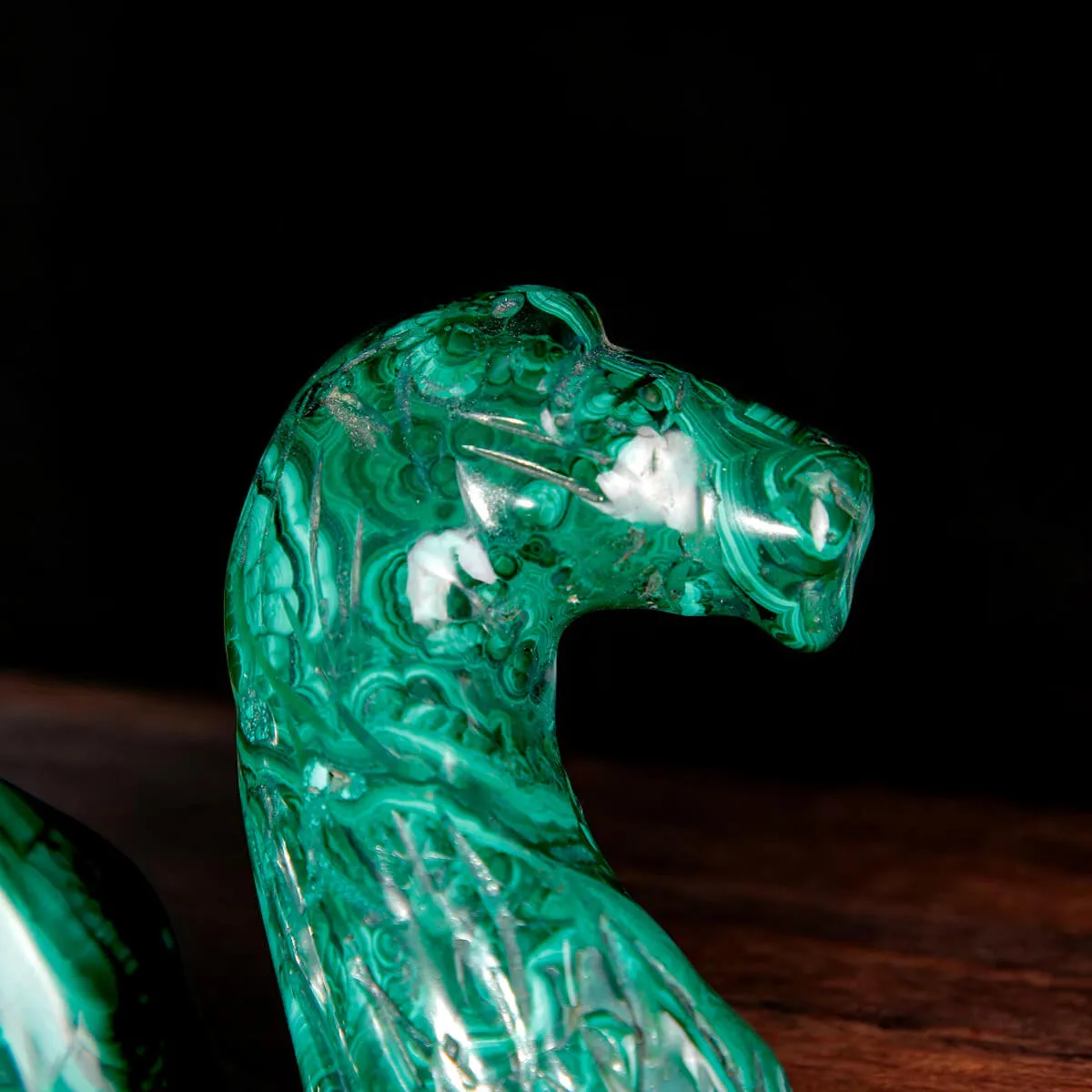 Scultura in Malachite Naturale – Cammello.
