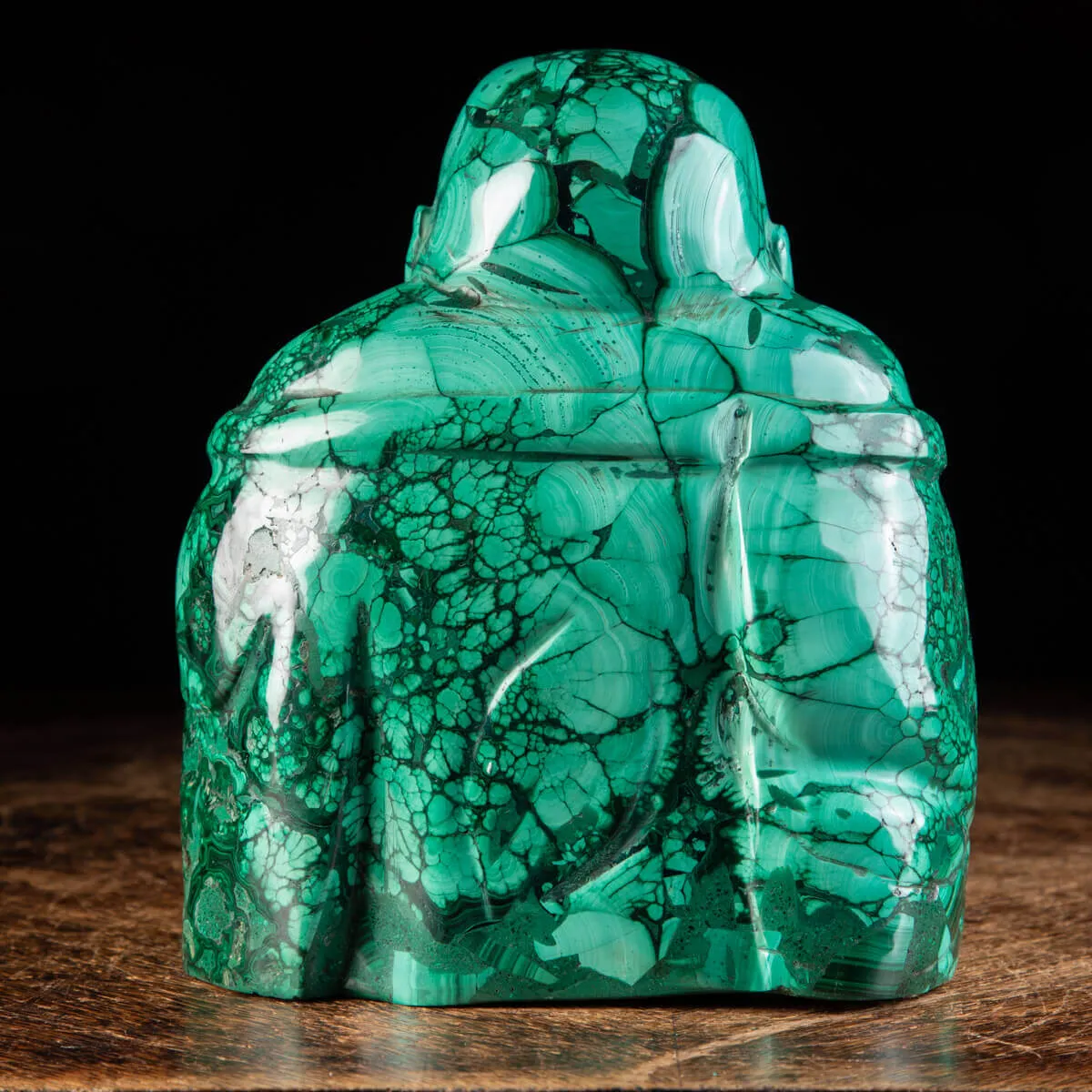 Statua Buddha in Malachite