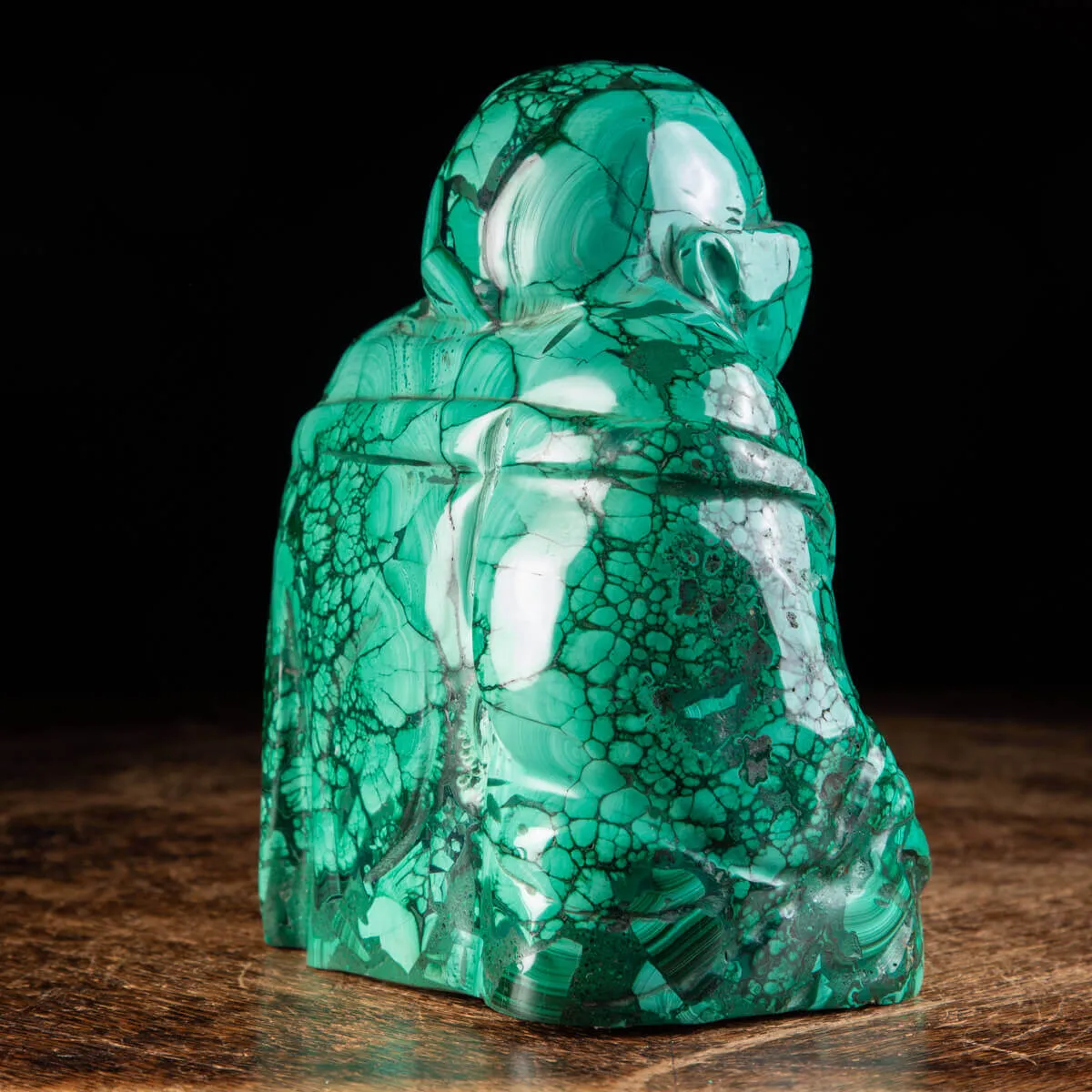 Statua Buddha in Malachite