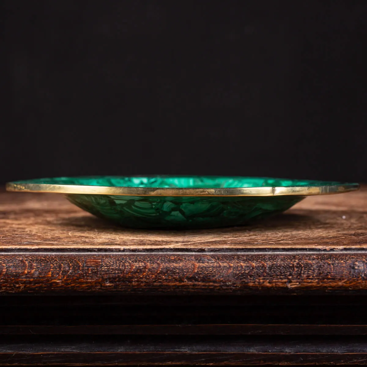 Piatto in Malachite Verde Smeraldo