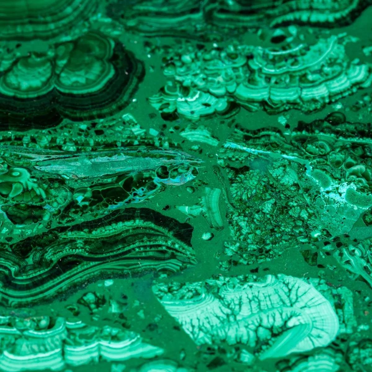 Vassoio Mosaico di Malachite: Arte e Natura in Perfetta Armonia