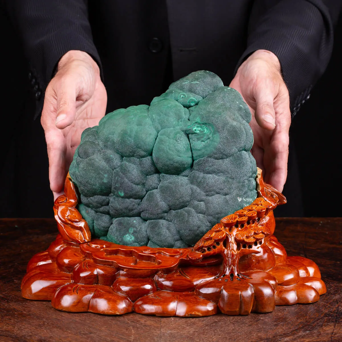 Elegante Malachite Botroidale dalla Shilu Mine.