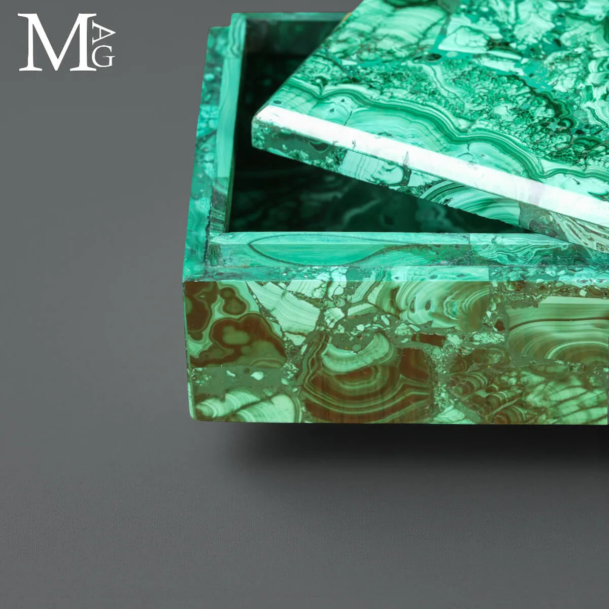 Scatola in Malachite – Lavorazione Artigianale.