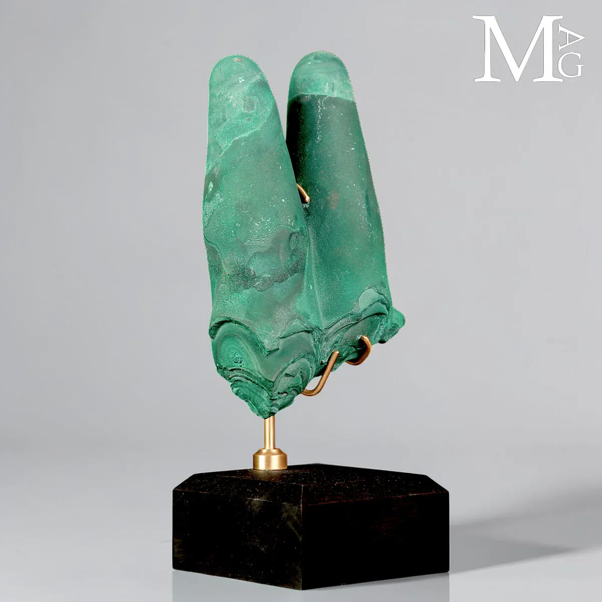 Malachite Stalattitica del Congo, le Due Dita
