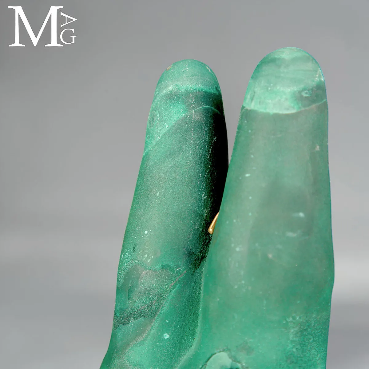 Malachite Stalattitica del Congo, le Due Dita