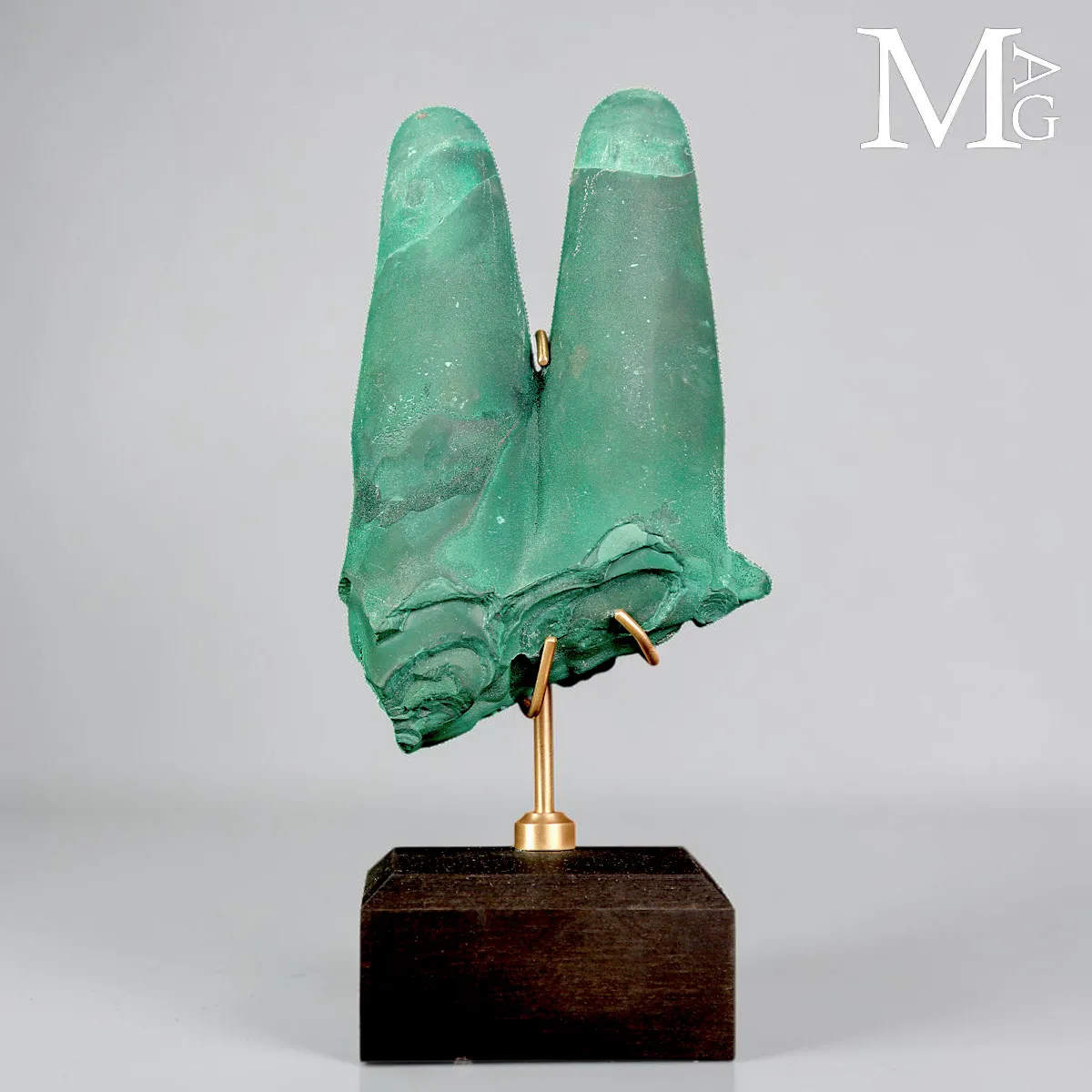 Malachite Stalattitica del Congo, le Due Dita