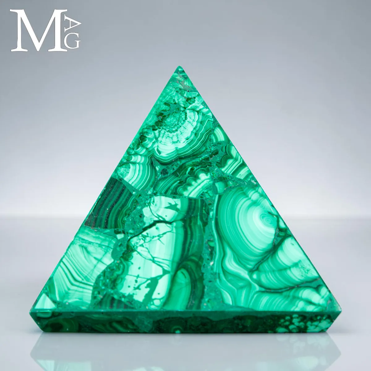 Piramide in Malachite del Congo