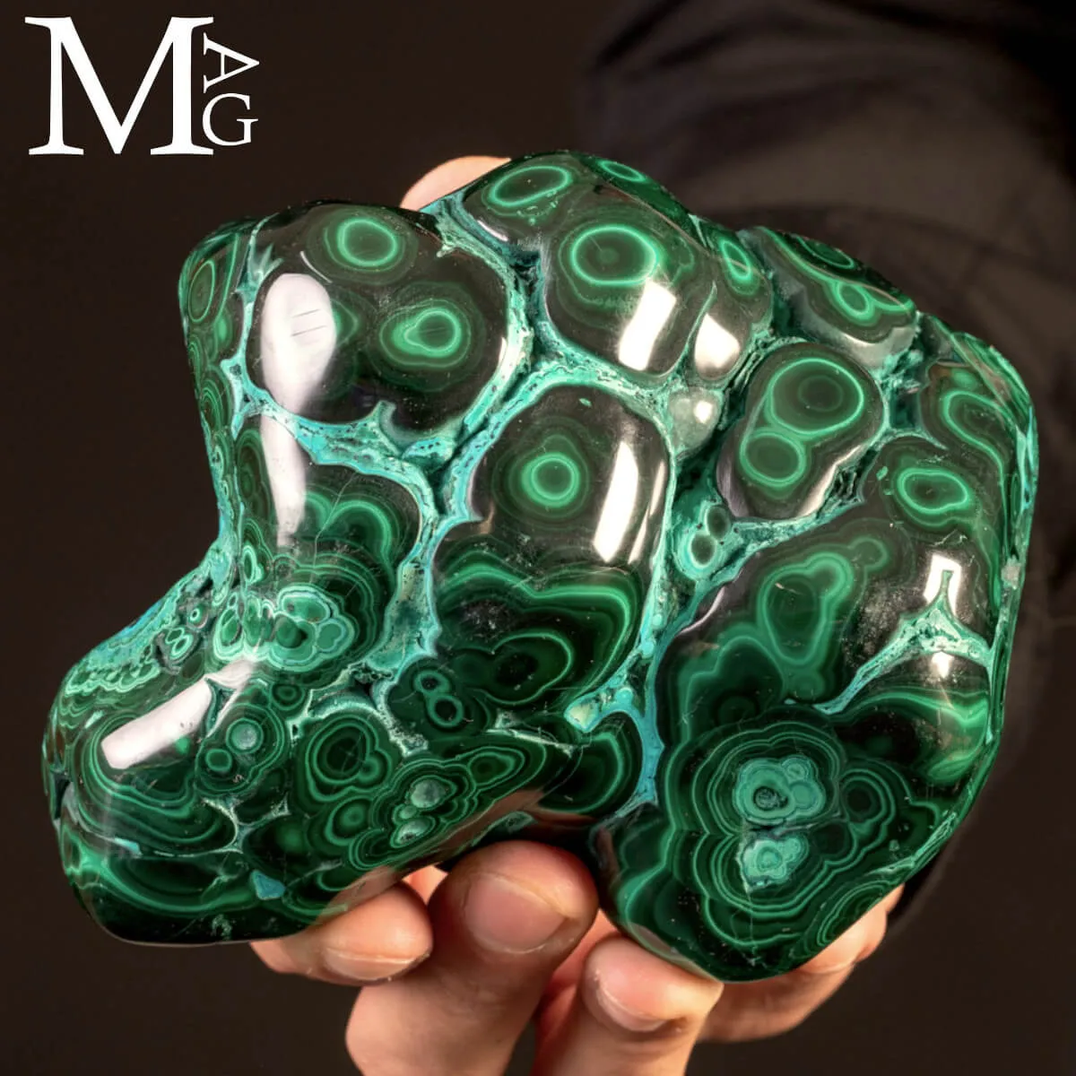 Malachite Botroidale con Occhiature