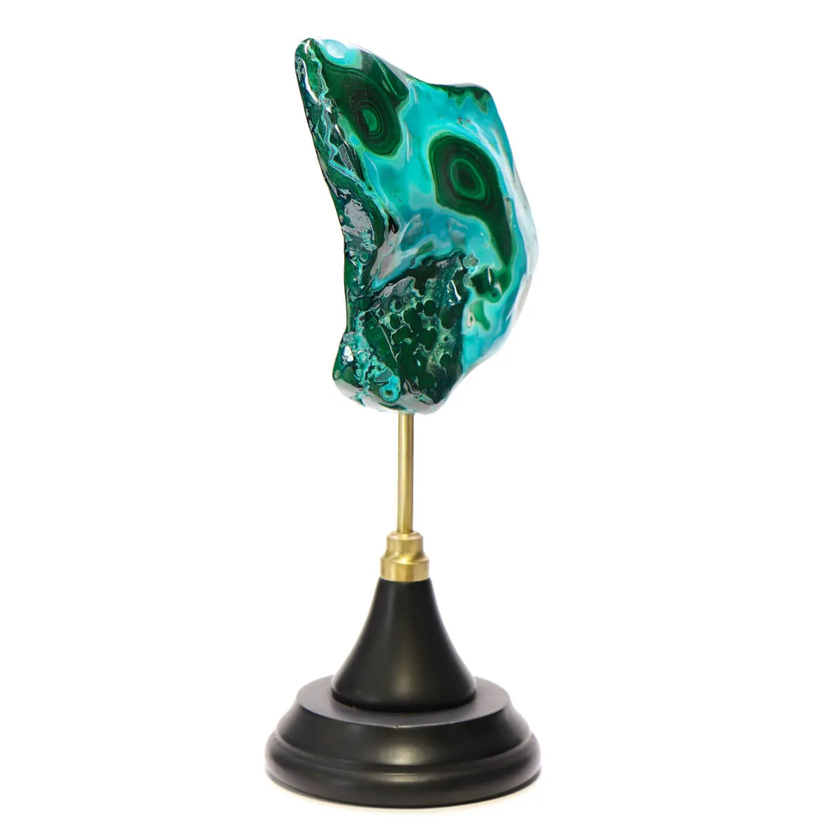 Malachite Crisocolla su piedistallo