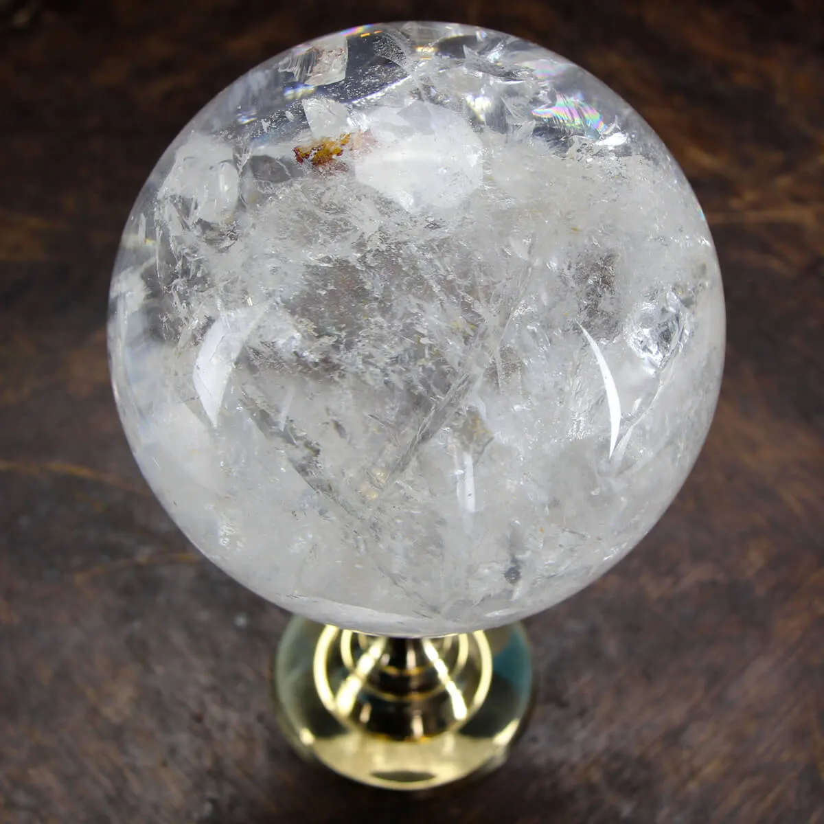 Sfera di Quarzo con base