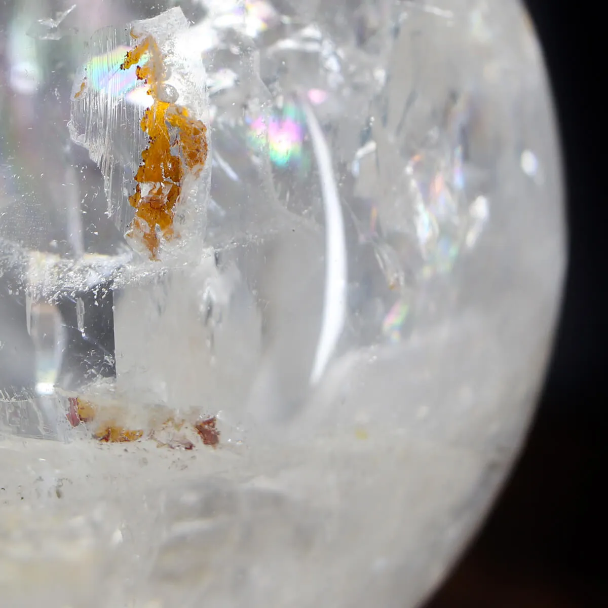 Sfera di Quarzo con base