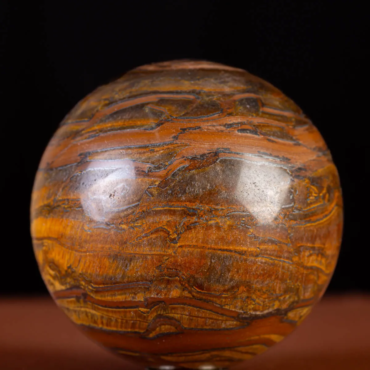 Sfera Naturale in Tiger Iron.