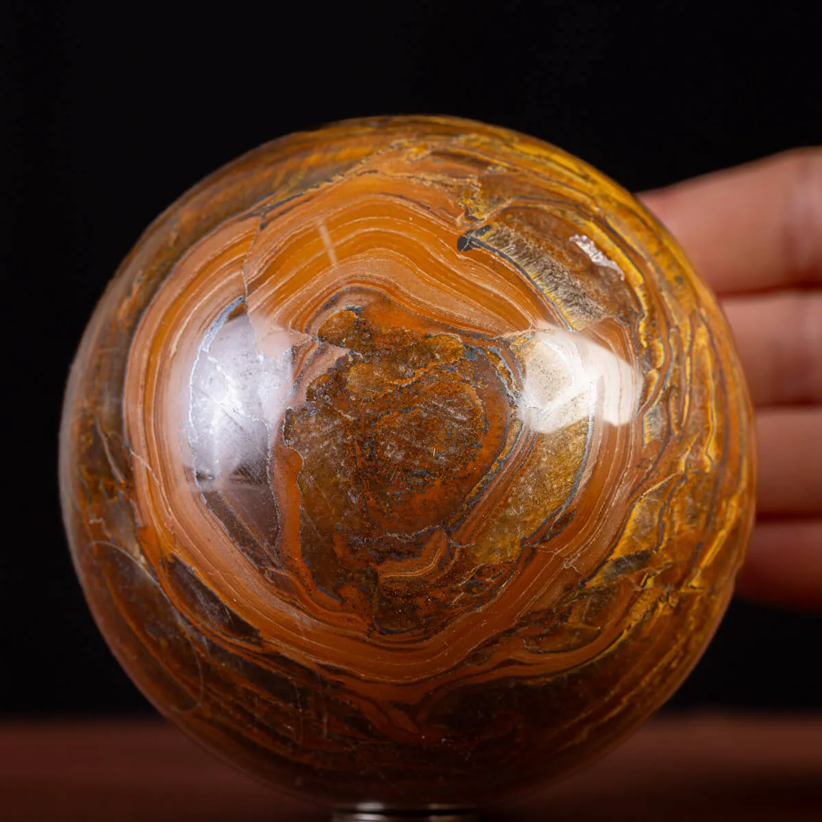 Sfera di Tiger Iron Australiano.