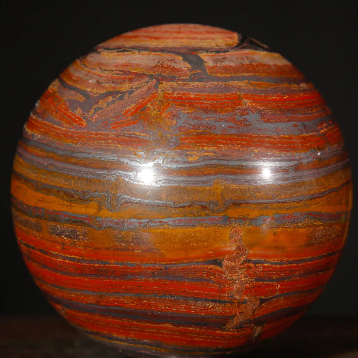 Sfera in Tiger Iron Australiano.