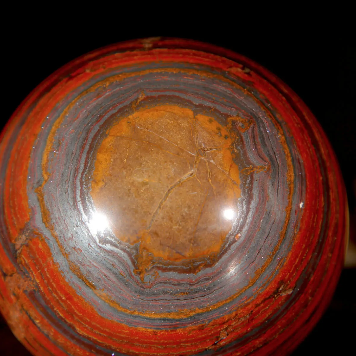 Sfera in Tiger Iron Australiano.