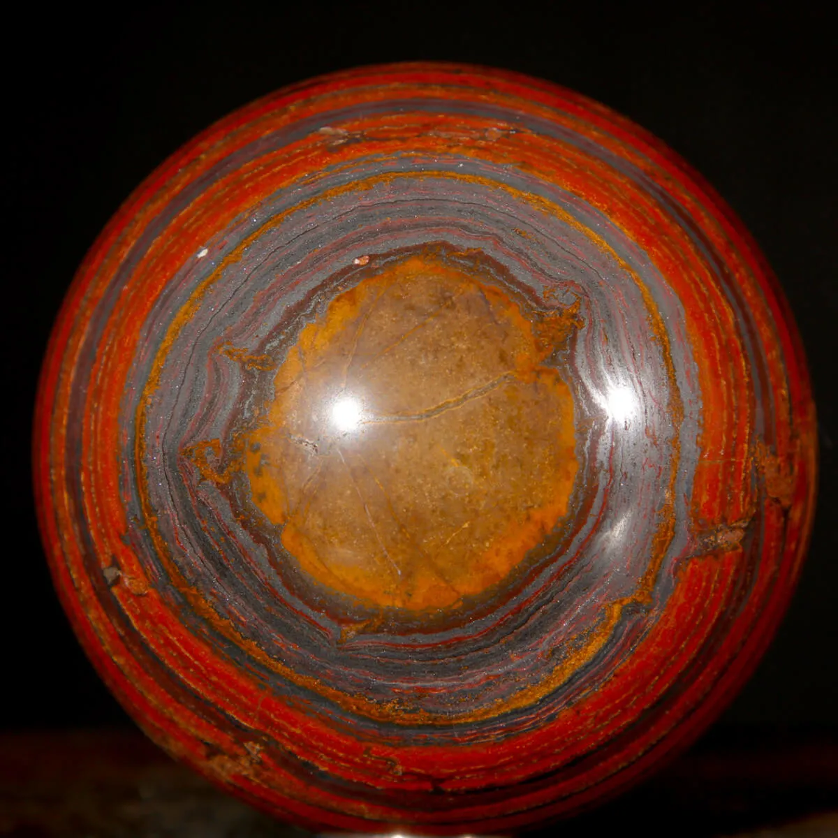 Sfera in Tiger Iron Australiano.