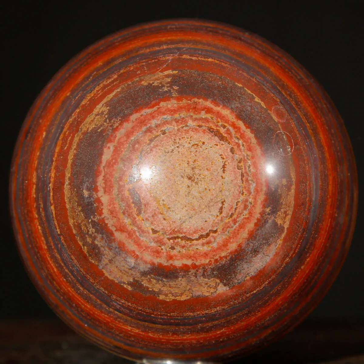Sfera in Tiger Iron Australiano.