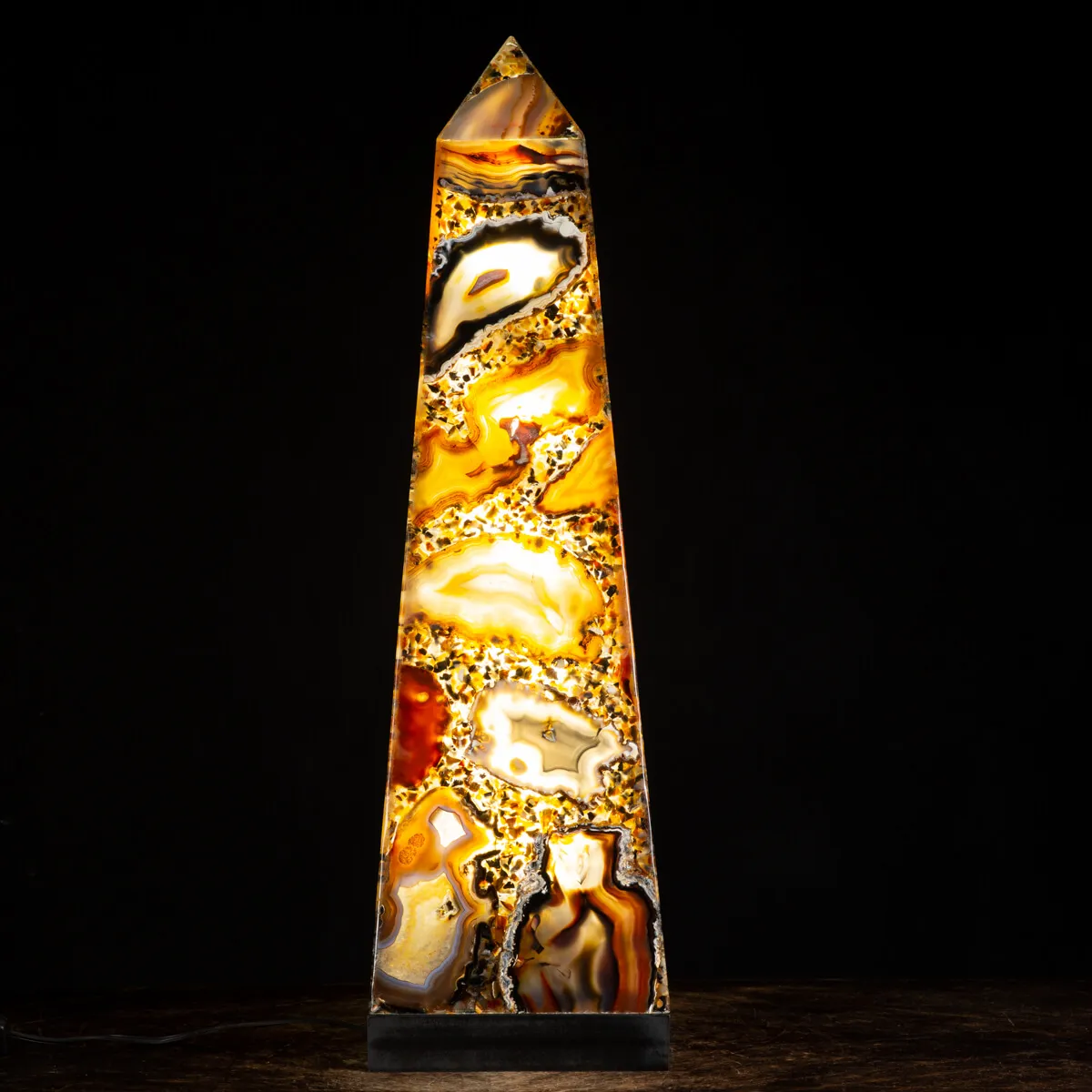 Obelisco Lampada Agata