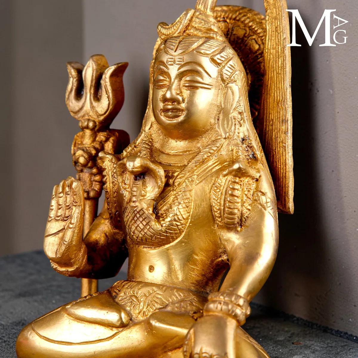 Statua di Shiva in Ottone – Fusione a Cera Persa, India
