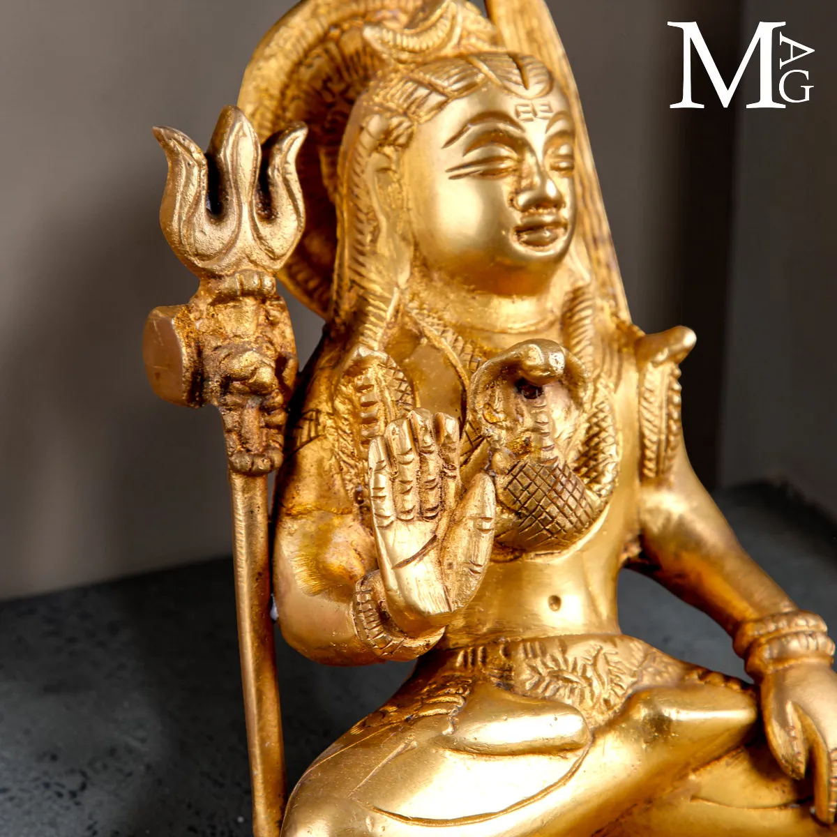 Statua di Shiva in Ottone – Fusione a Cera Persa, India
