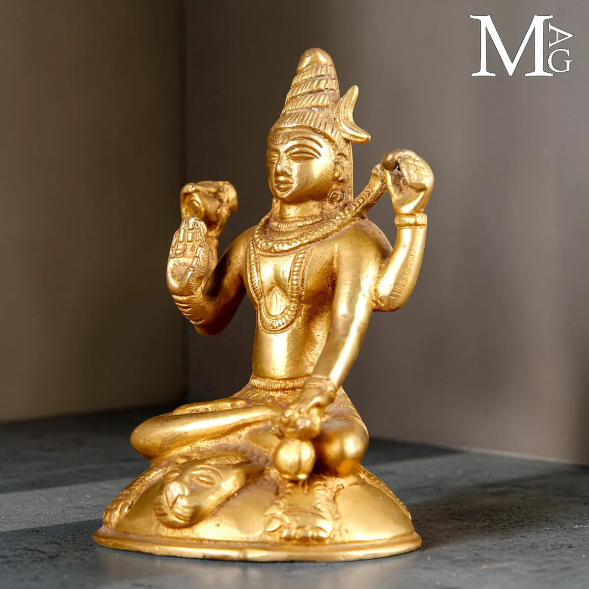Statua di Shiva in Ottone – Forma Ascetica