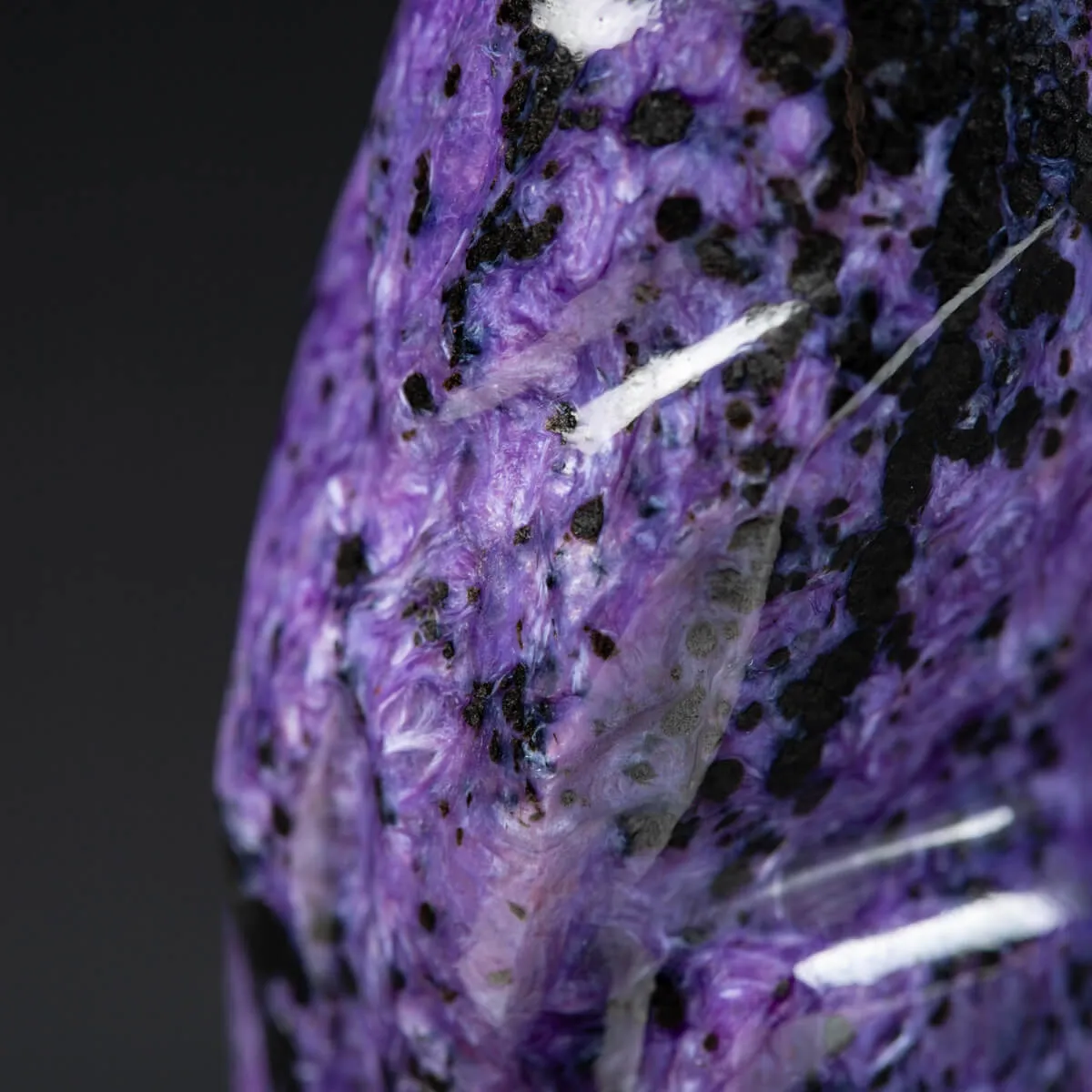 Statua Gatto in Charoite