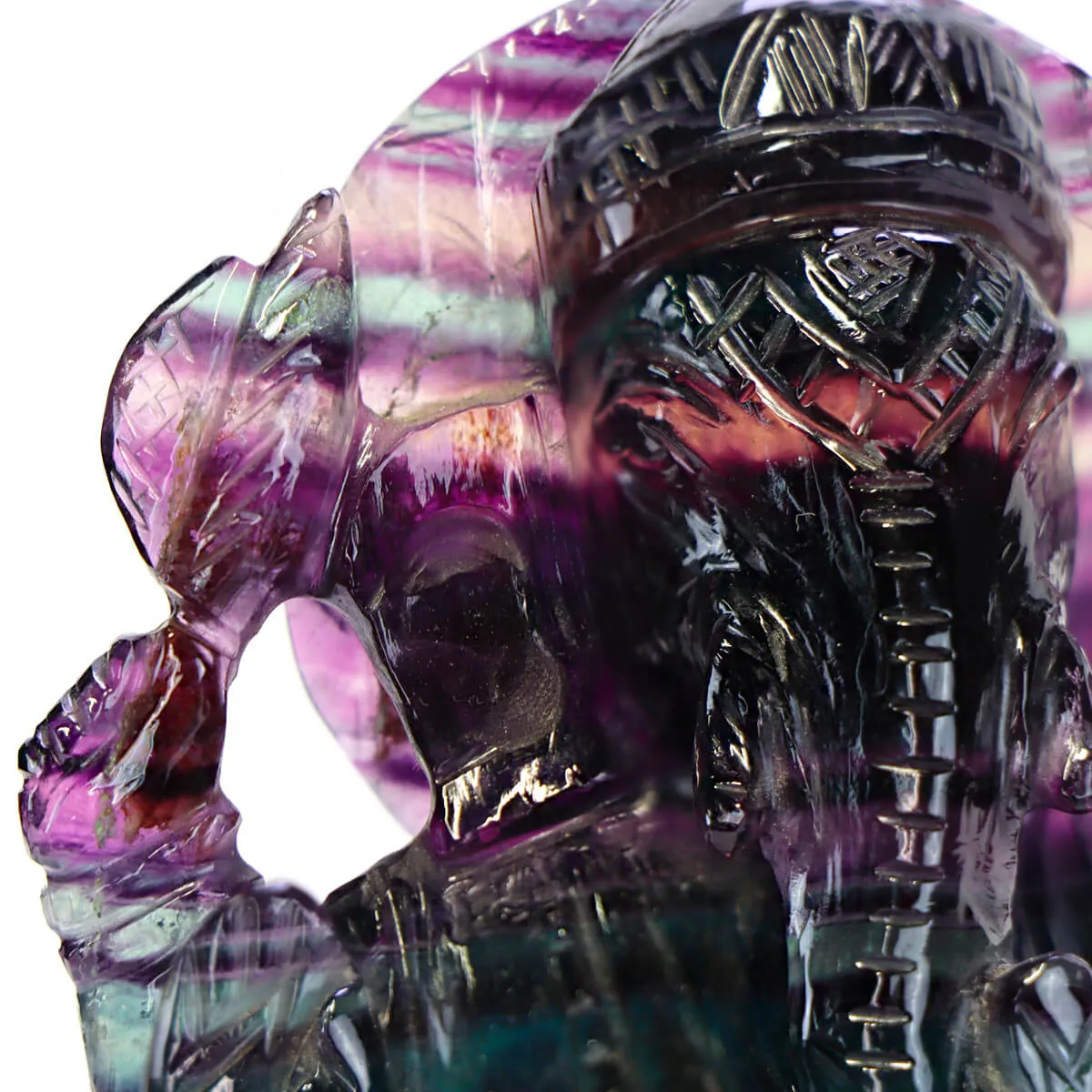 Statua Ganesh Fluorite (500g)