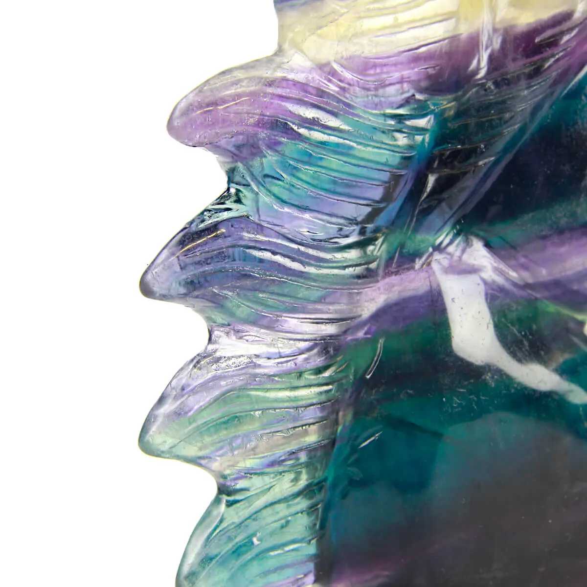 Statua Unicorno Fluorite (365g)