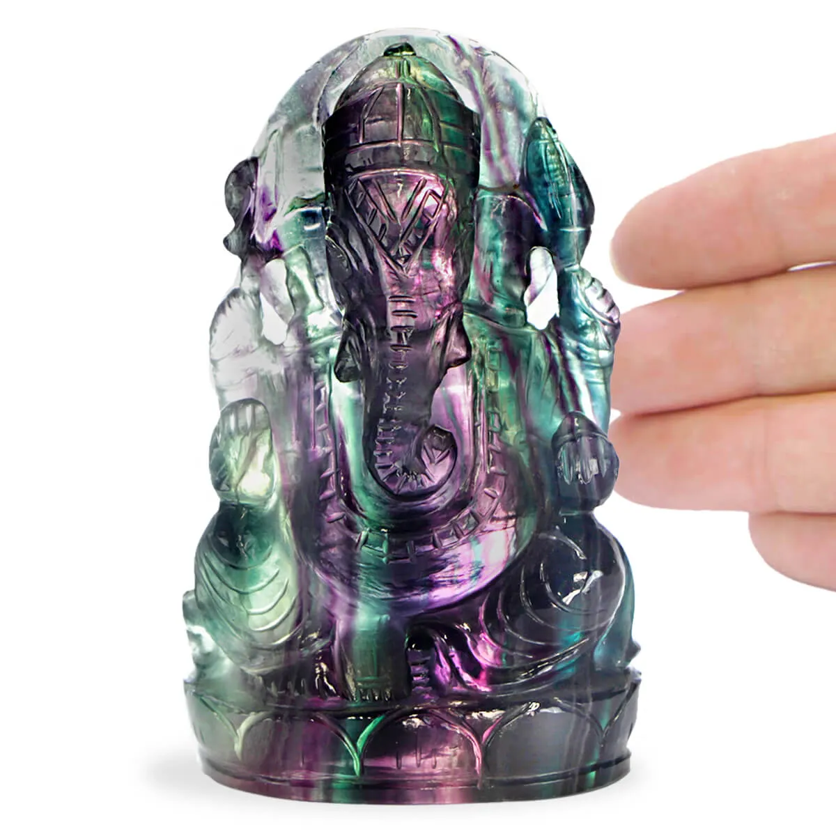Statua Ganesh Fluorite (375g)