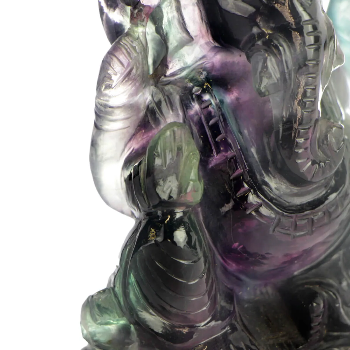 Statua Ganesh Fluorite (375g)