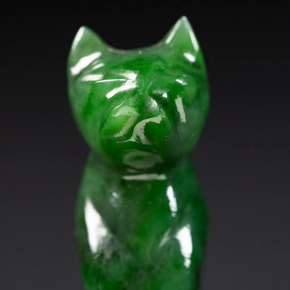 Statua Gatto in Giada