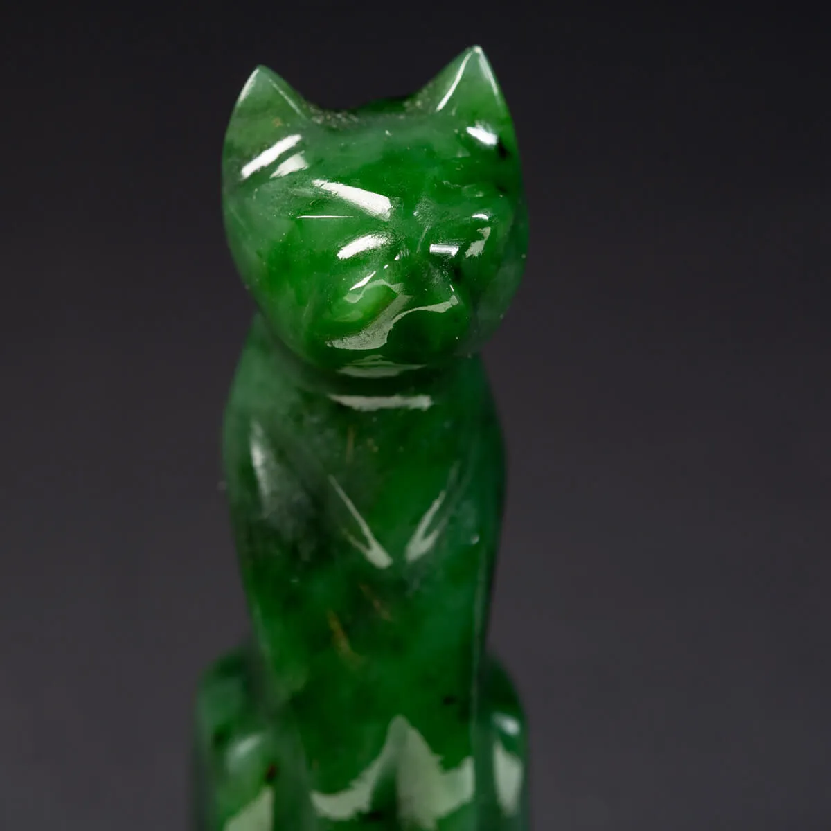 Statua Gatto in Giada