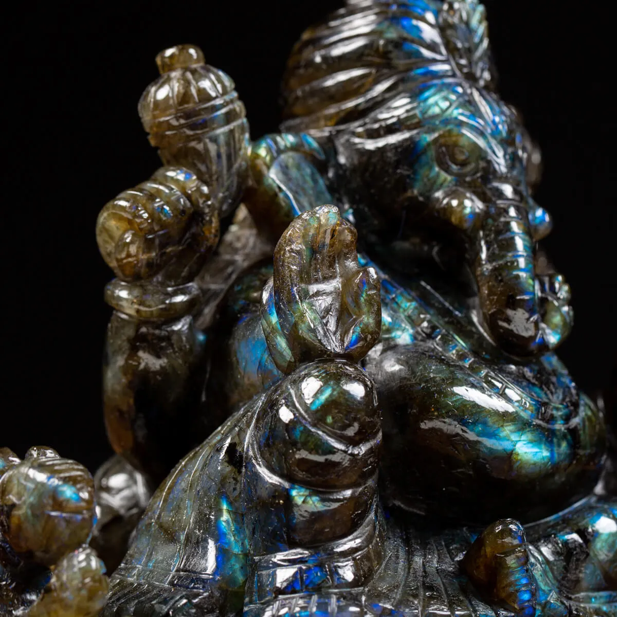 Statua Ganesh Labradorite (1830g)