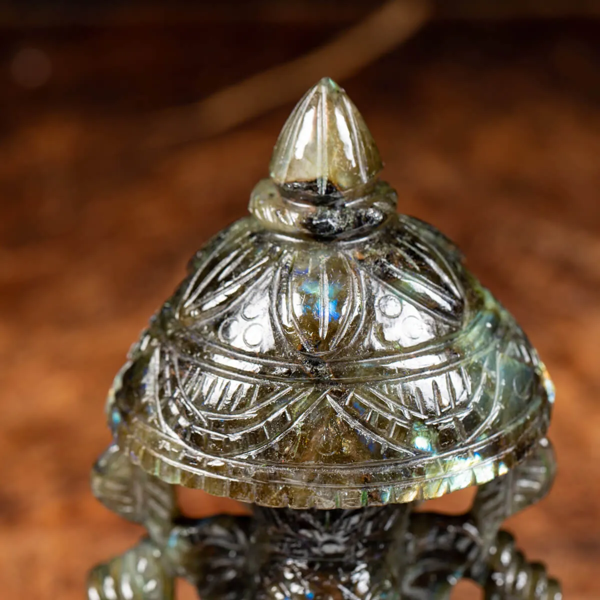 Statua Ganesh Labradorite (1100g)