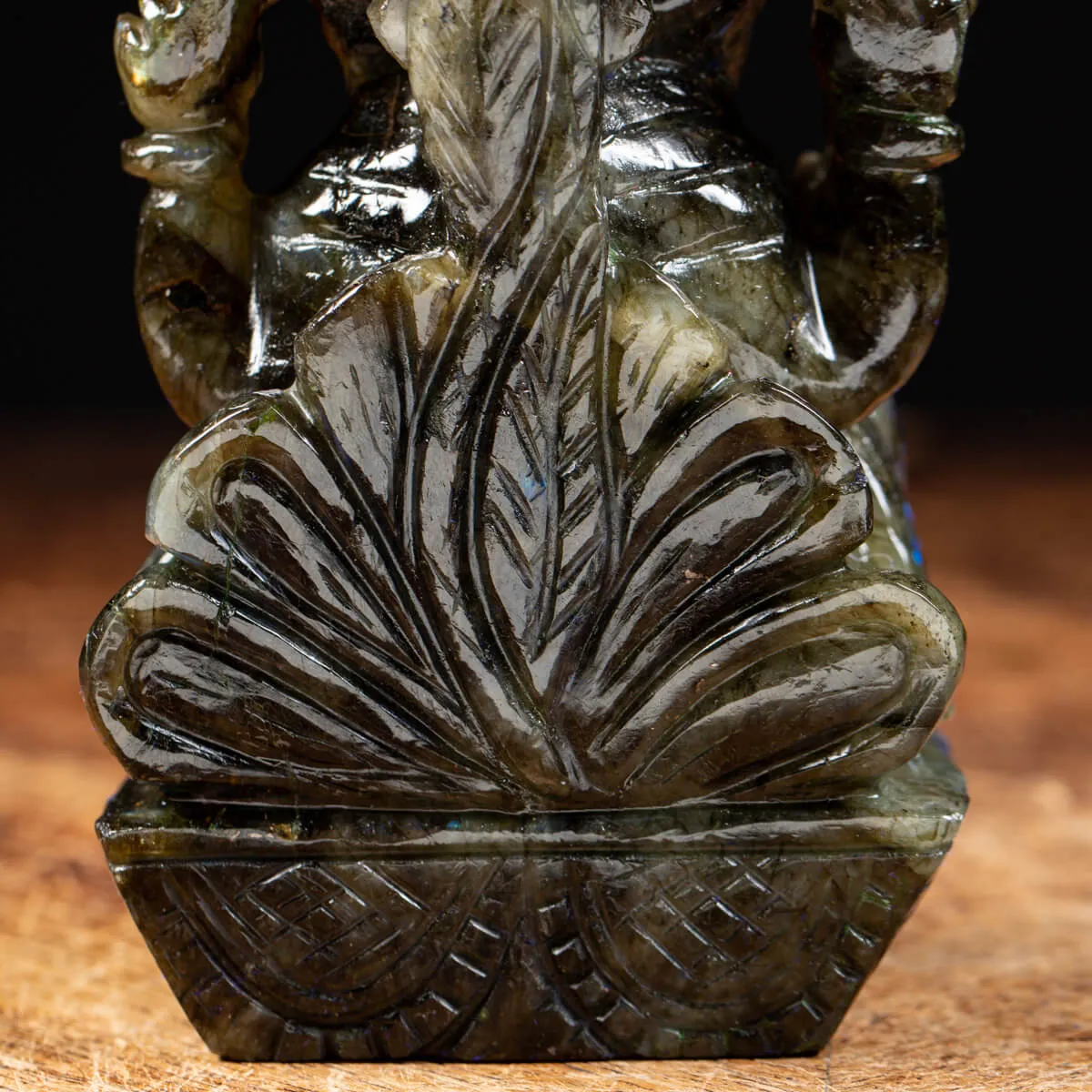 Statua Ganesh Labradorite (1100g)