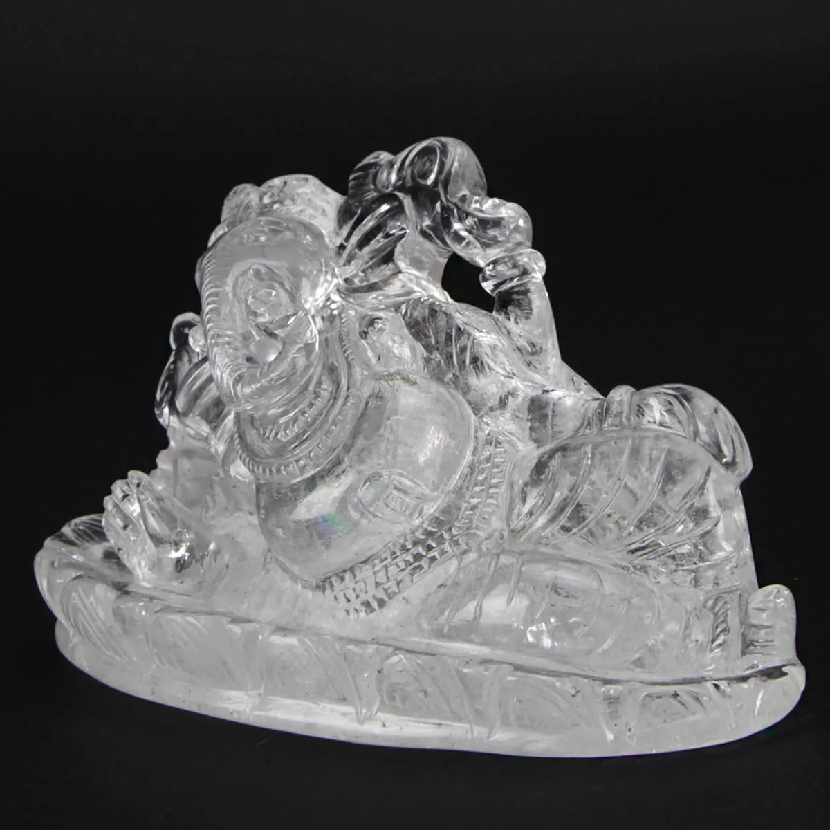 Statua Ganesh Quarzo (675g)