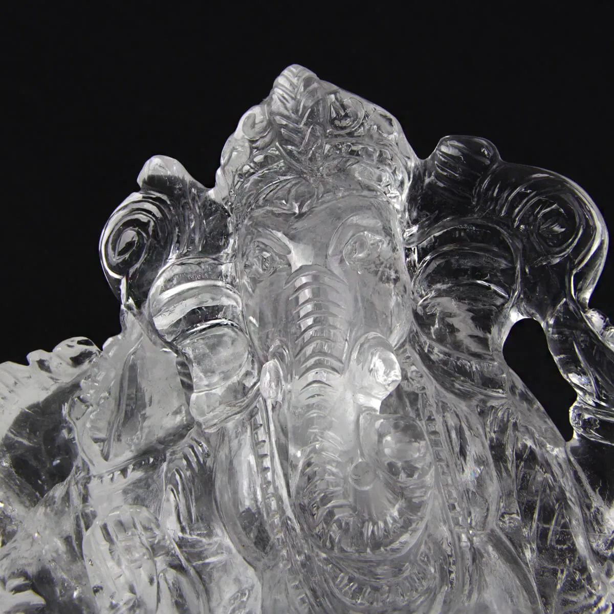 Statua Ganesh Quarzo (675g)