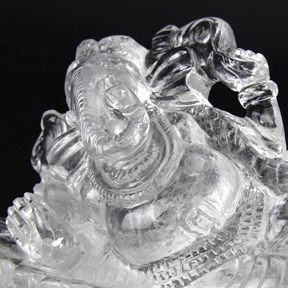 Statua Ganesh Quarzo (675g)