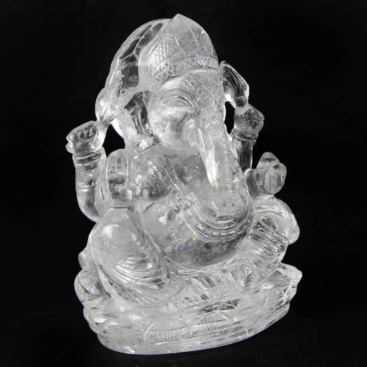 Statua Ganesh Quarzo (675g)