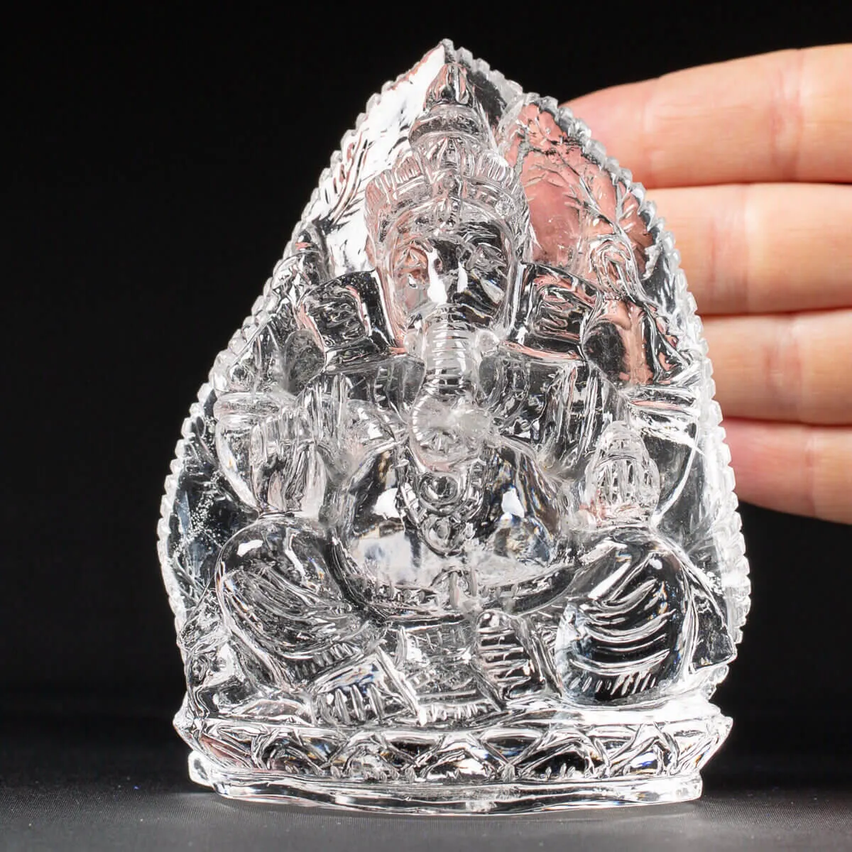 Statua Ganesh Quarzo (540g)